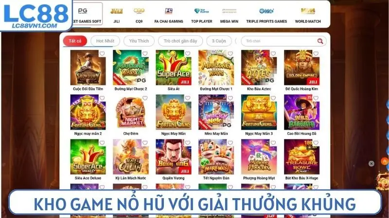 Kho game nổ hũ với giải thưởng khủng đang chờ đón người chơi